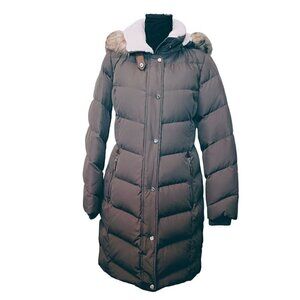 Lauren Ralph Lauren Faux Fur Trim Quilted Down & Feather Fill Hooded Puffer Coat